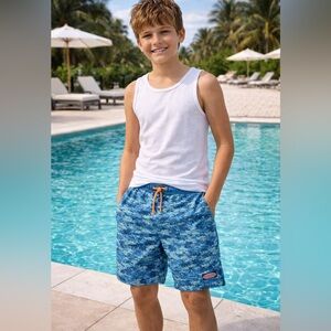 Vineyard Vines boys Swim Trunks (large) sharks